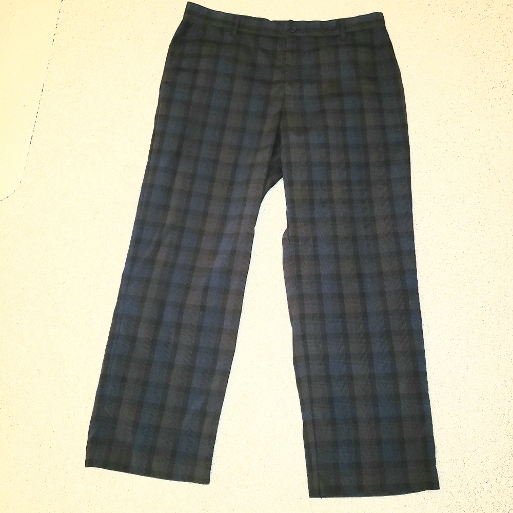Izod Plaid Dress Pants Performance Size 36